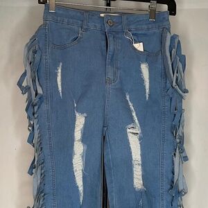 Skinny Labijou Jeans with Frills